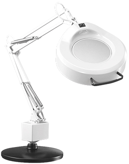 Luxo IFM Fluorescent Lighter-Duty Round Lens Magnifier