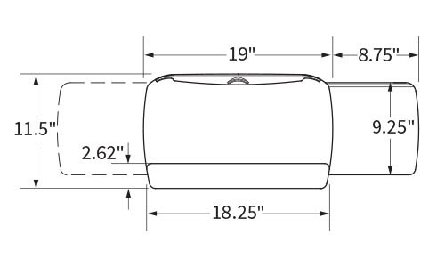 Workrite Standard Platform With Slide 180S