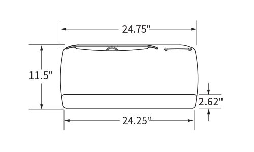 Workrite 25in Standard Platform Build Your Own Keyboard System - 182