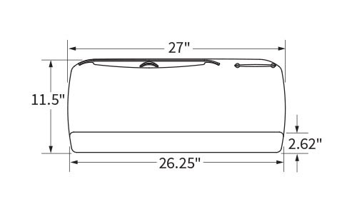 Workrite 27in Standard Platform Build Your Own Keyboard System - 185