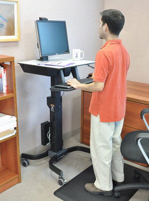 Ergotron WorkFit-C Single LD Sit-Stand Workstation