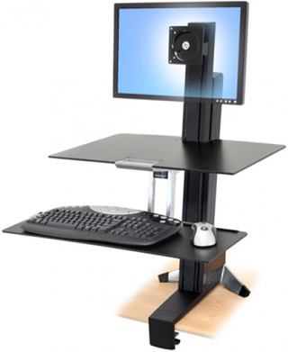 Ergotron WorkFit-S Single LD with Worksurface+