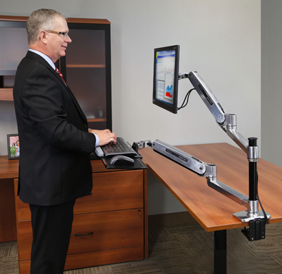 Ergotron WorkFit-LX Sit-Stand Desk Mount System