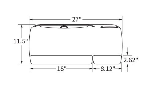 Workrite 27in Split Pad Standard Platform 485