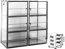 36x24x36 Static Dissipative Desiccator Cabinet 6 Doors