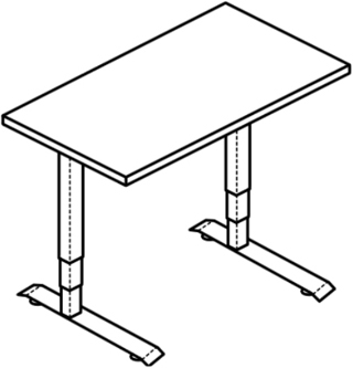 Workrite Cascade Counterbalance Rectangular Workcenters