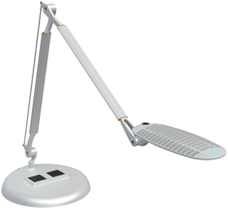 SpaceCo WL01DBE WaveLight Powered Desk Base LED Task Light