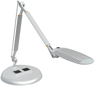 SpaceCo WL02DBE Powered Desk Base LED Task Light