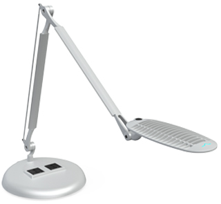 SpaceCo WL21DBE WaveLight 2 Powered Desk Base LED Task Light