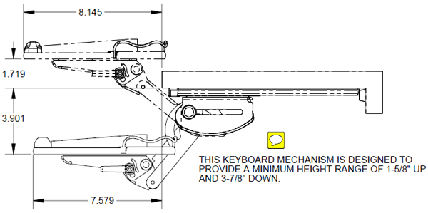 Weber Knapp Ultra Compact Keyboard Mechanism