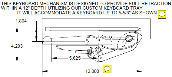 Weber Knapp Ultra Compact Keyboard Mechanism